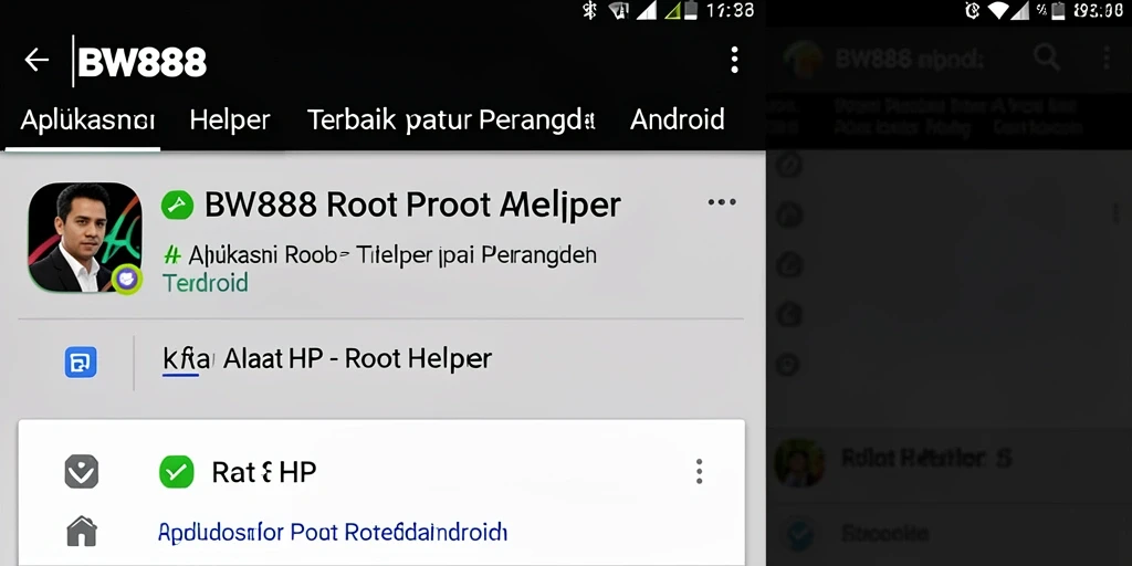 Tampilan antarmuka BW888 yang sederhana dan mudah digunakan.