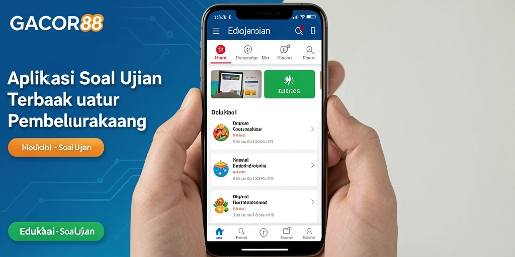 Antarmuka user-friendly aplikasi GACOR88 untuk soal ujian.