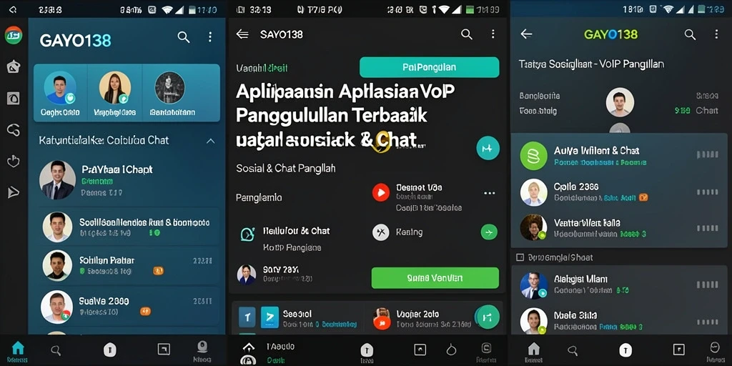Antarmuka GAYO138 untuk VoIP Panggilan yang sederhana dan efisien.