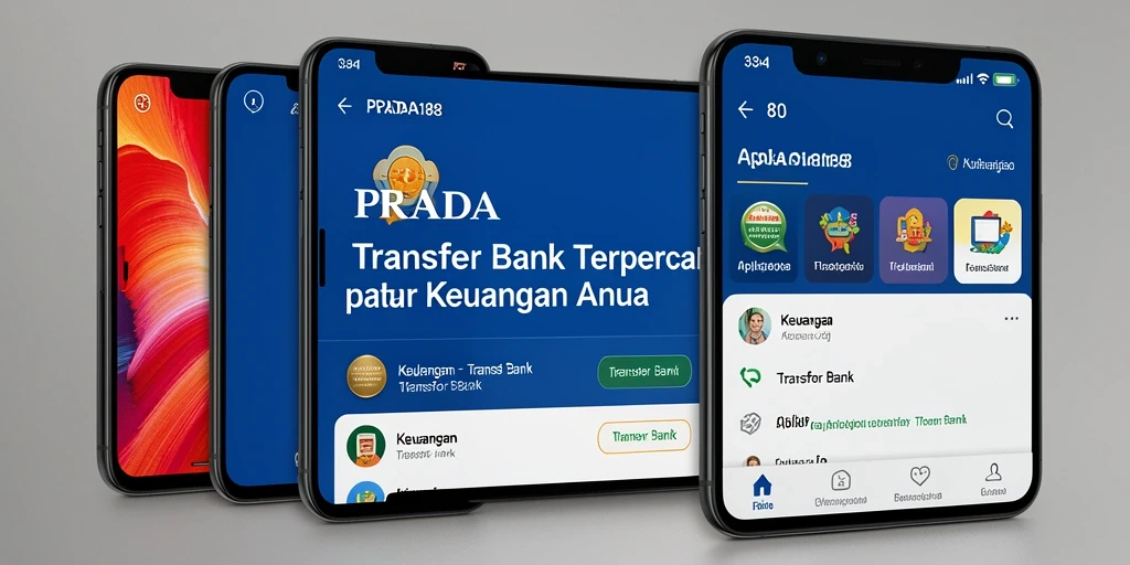 Antarmuka PRADA188 yang intuitif untuk transfer bank.